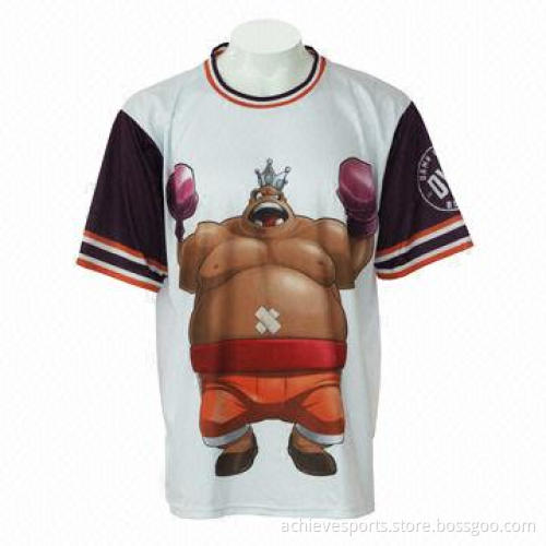 Sports T-shirt, 100% High Polyester, Dry-fit, with Sublimation Printing